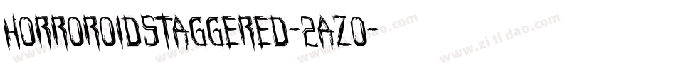 HorroroidStaggered-2azo字体转换