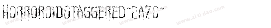 HorroroidStaggered-2azo字体转换