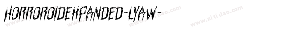 HorroroidExpanded-lyaw字体转换