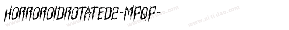 HorroroidRotated2-MPqP字体转换