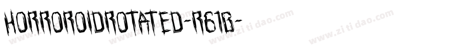 HorroroidRotated-r61B字体转换