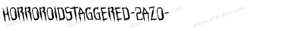 HorroroidStaggered-2azo字体转换