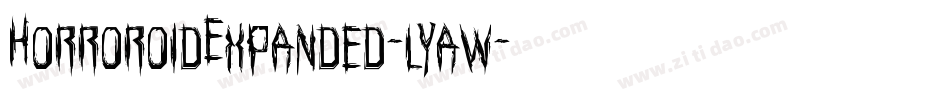HorroroidExpanded-lyaw字体转换