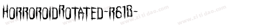 HorroroidRotated-r61B字体转换
