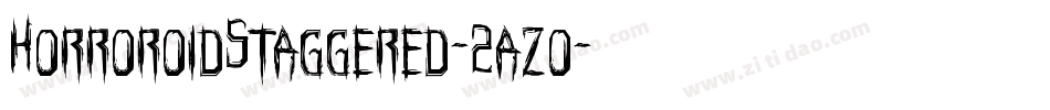 HorroroidStaggered-2azo字体转换