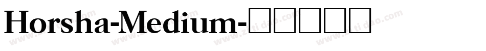 Horsha-Medium字体转换