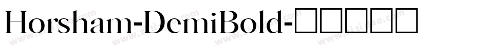 Horsham-DemiBold字体转换