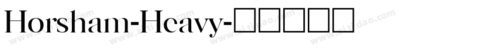 Horsham-Heavy字体转换