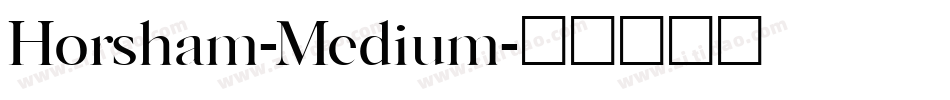 Horsham-Medium字体转换