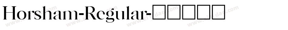 Horsham-Regular字体转换