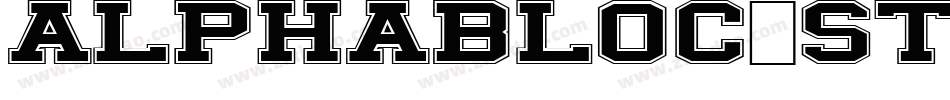 AlphaBloc-Stencil字体转换