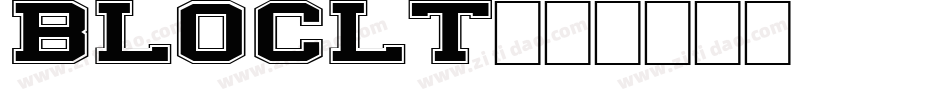 BLOCLT字体转换