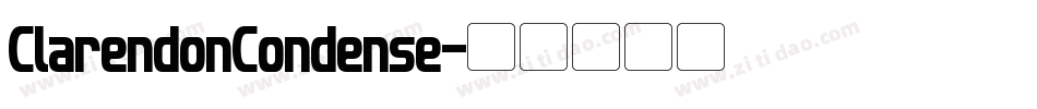 ClarendonCondense字体转换
