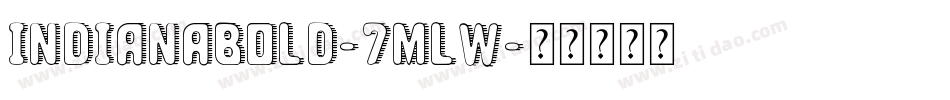 IndianaBold-7mlw字体转换