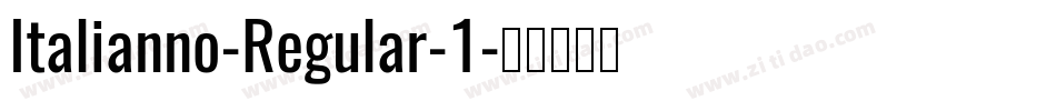 Italianno-Regular-1字体转换