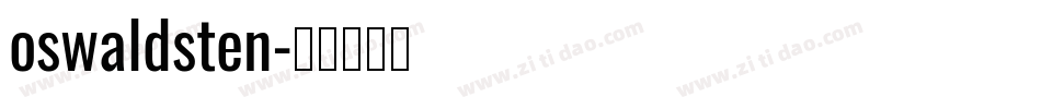 oswaldsten字体转换