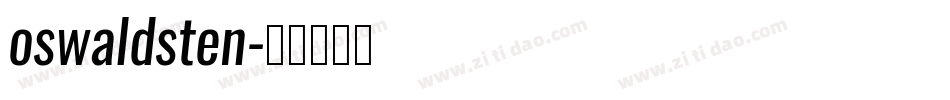 oswaldsten字体转换