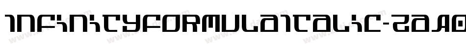 InfinityFormulaItalic-zaA0字体转换 InfinityFormulaItalic-zaA0字体转换
