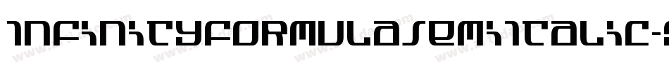 InfinityFormulaSemiItalic-9jpy字体转换