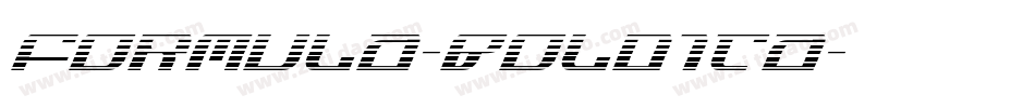 Formula-BoldIta字体转换