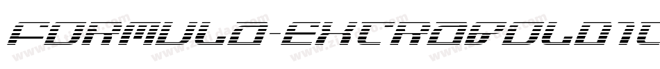 Formula-ExtraBoldIta字体转换