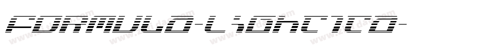 Formula-LightIta字体转换