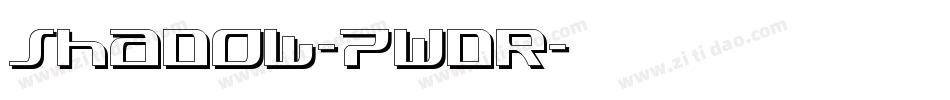 Shadow-7WdR字体转换