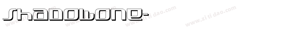 Shadowone字体转换