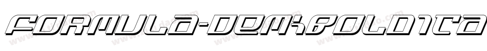 Formula-DemiBoldIta字体转换