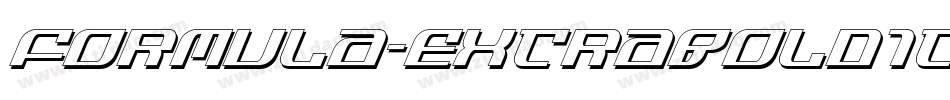 Formula-ExtraBoldIta字体转换