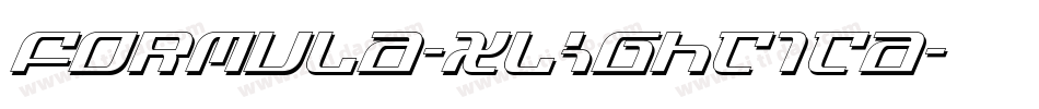 Formula-XlightIta字体转换
