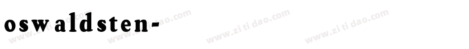 oswaldsten字体转换