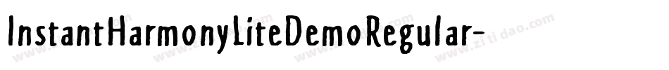 InstantHarmonyLiteDemoRegular-lnAy字体转换 InstantHarmonyLiteDemoRegular-lnAy字体转换