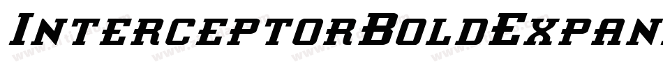 InterceptorBoldExpanded-JP9M字体转换