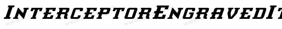 InterceptorEngravedItalic-lvo0字体转换