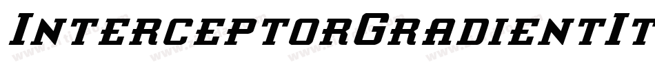 InterceptorGradientItalic-BMv8字体转换