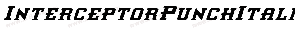 InterceptorPunchItalic-2pZe字体转换