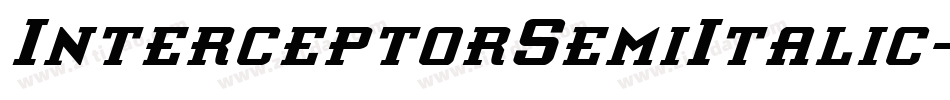 InterceptorSemiItalic-v9x4字体转换