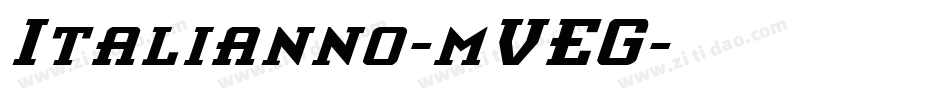Italianno-mVEG字体转换