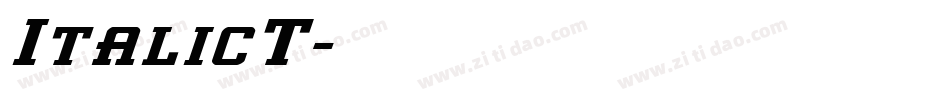 ItalicT字体转换