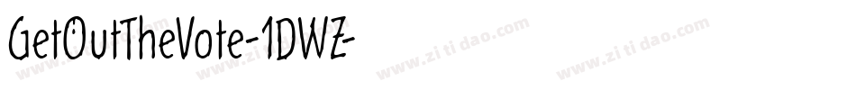 GetOutTheVote-1DWZ字体转换