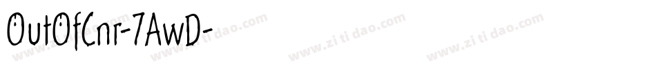 OutOfCnr-7AwD字体转换