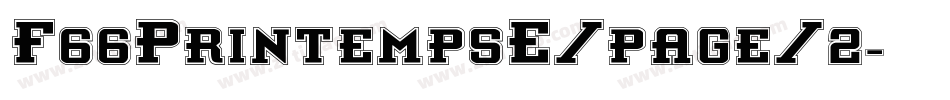 F66PrintempsE/page/2字体转换