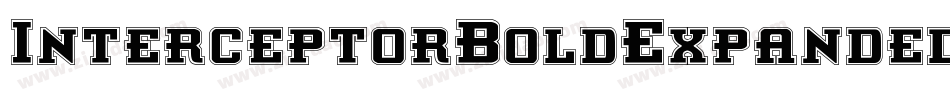 InterceptorBoldExpanded-JP9M字体转换