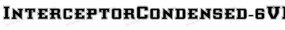 InterceptorCondensed-6VDA字体转换