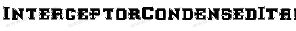 InterceptorCondensedItalic-yWle字体转换