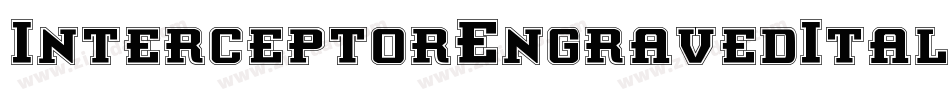 InterceptorEngravedItalic-lvo0字体转换