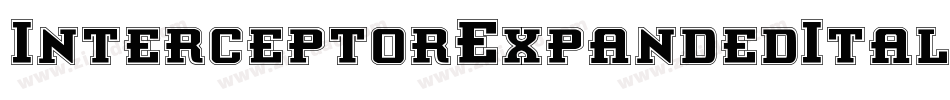 InterceptorExpandedItalic-1xOB字体转换 InterceptorExpandedItalic-1xOB字体转换