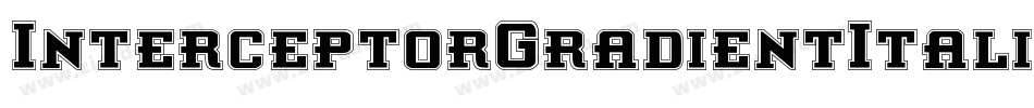 InterceptorGradientItalic-BMv8字体转换