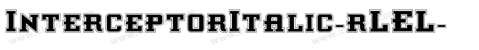 InterceptorItalic-rLEL字体转换
